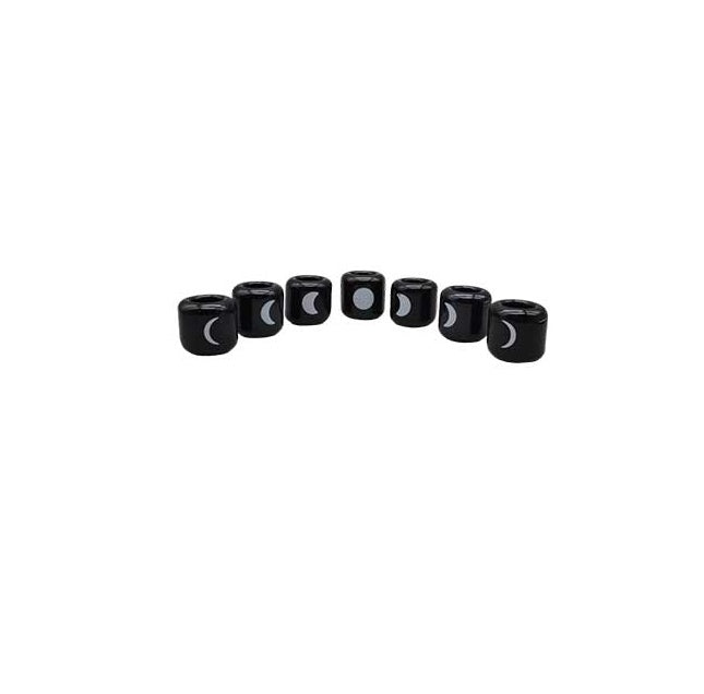 Moon Phase Ceramic Chime Candle Holders Set of 7