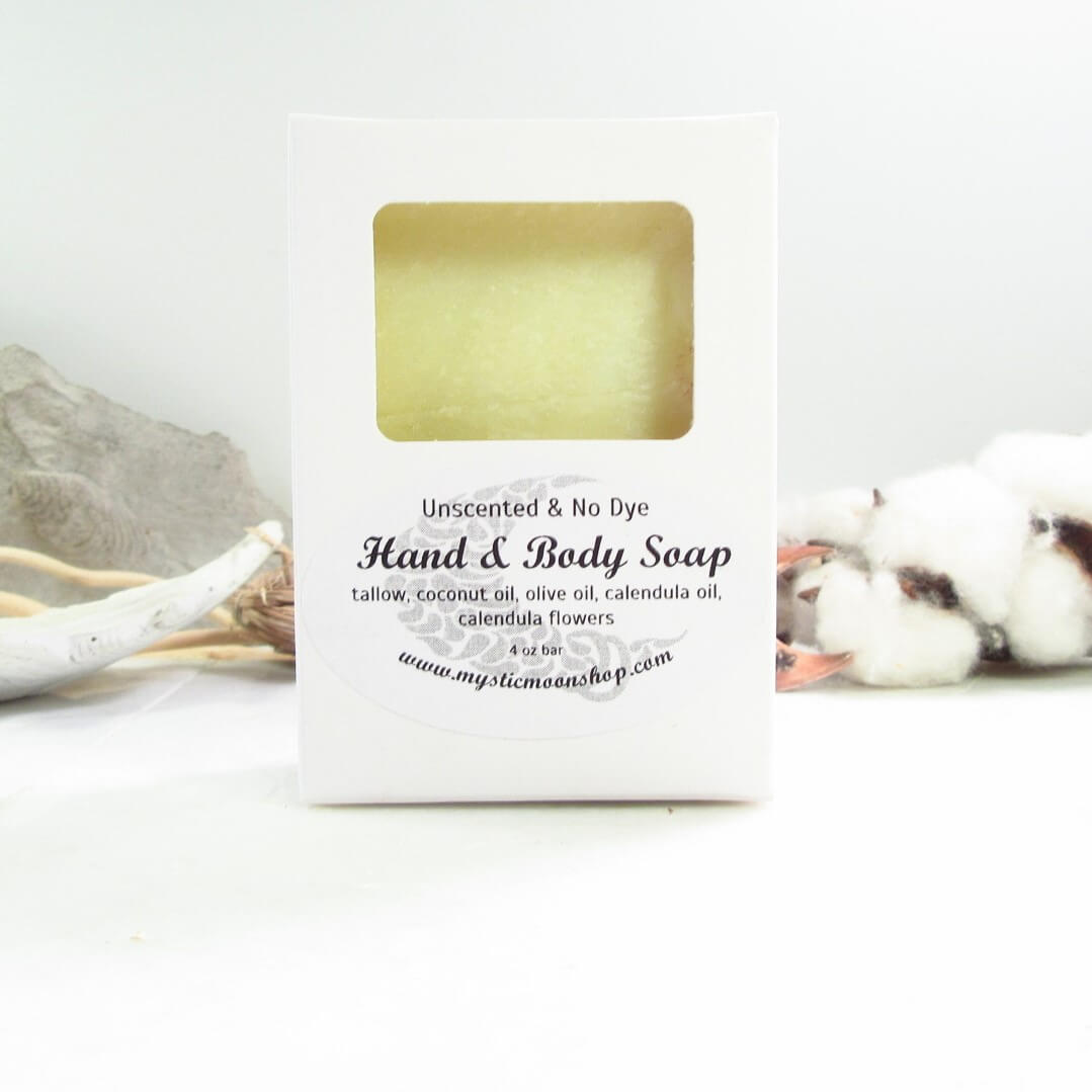 calendula soap bar packaged