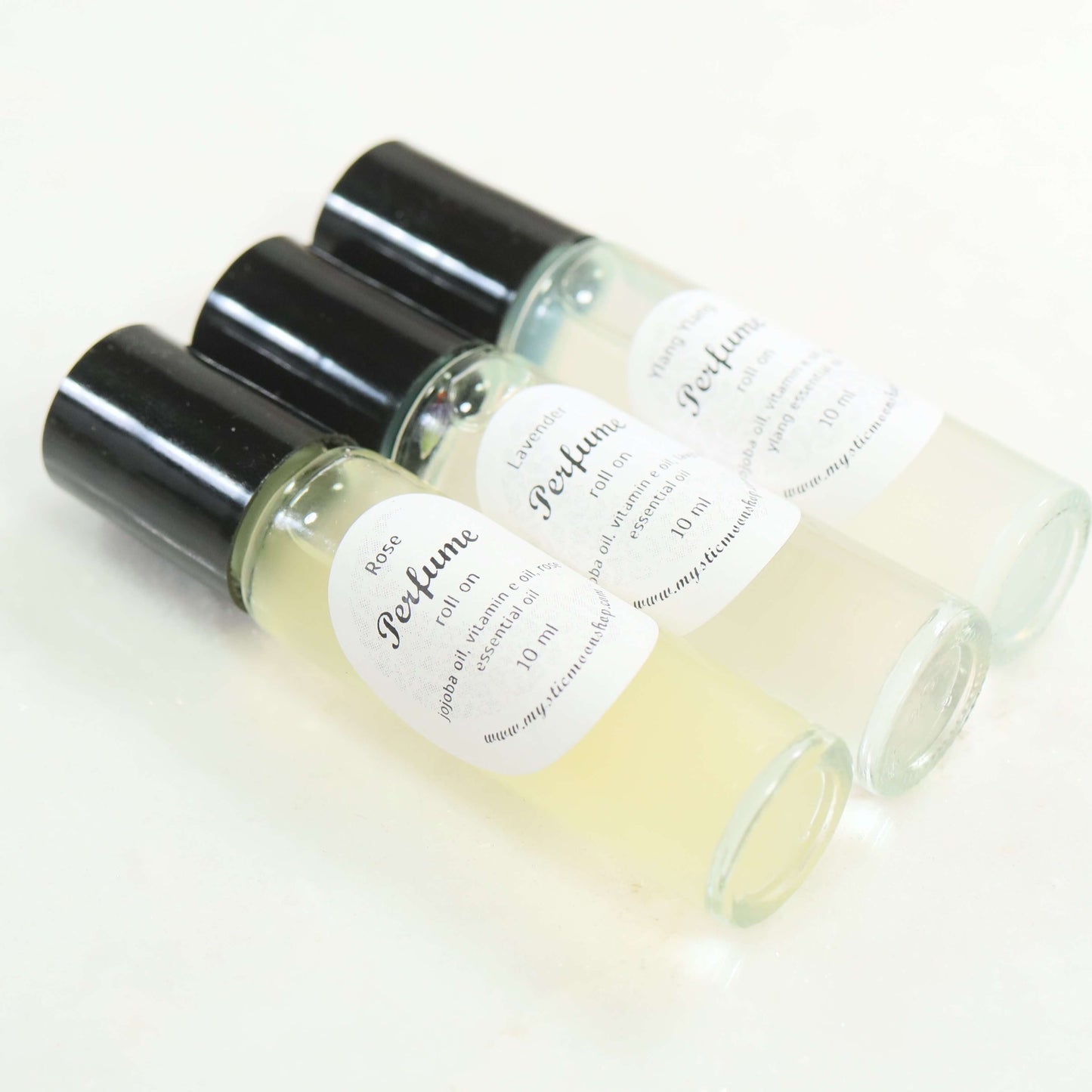 roll on perfume laying down