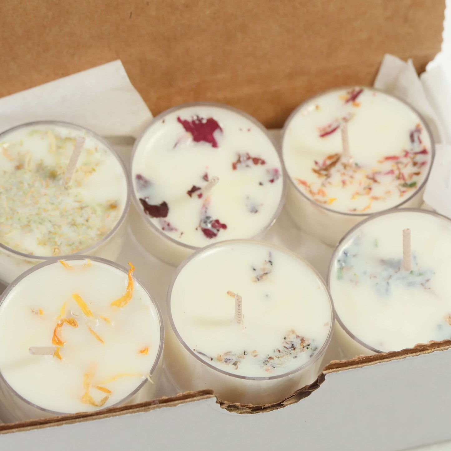 tea lights in a box