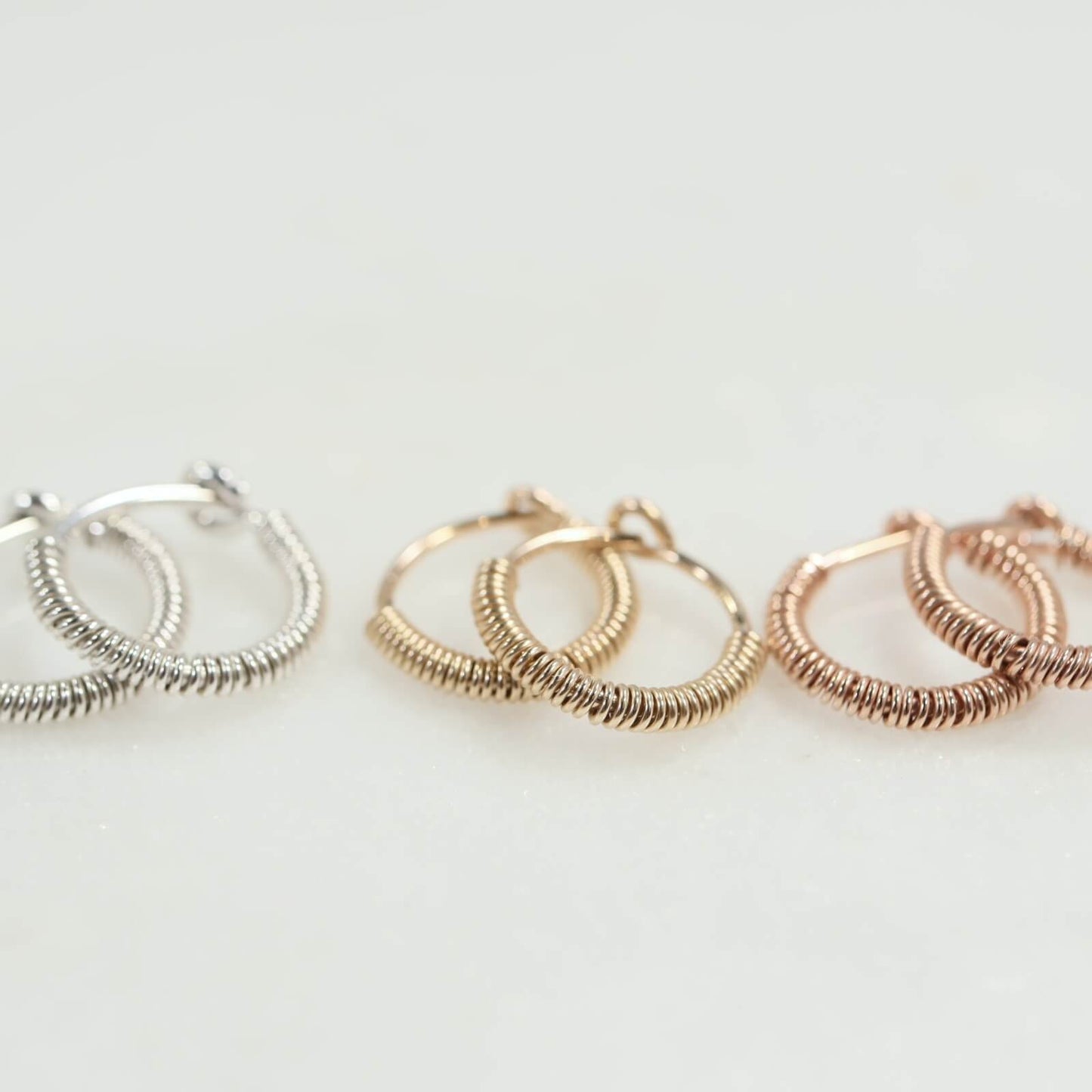 full wrap hoop earrings colors