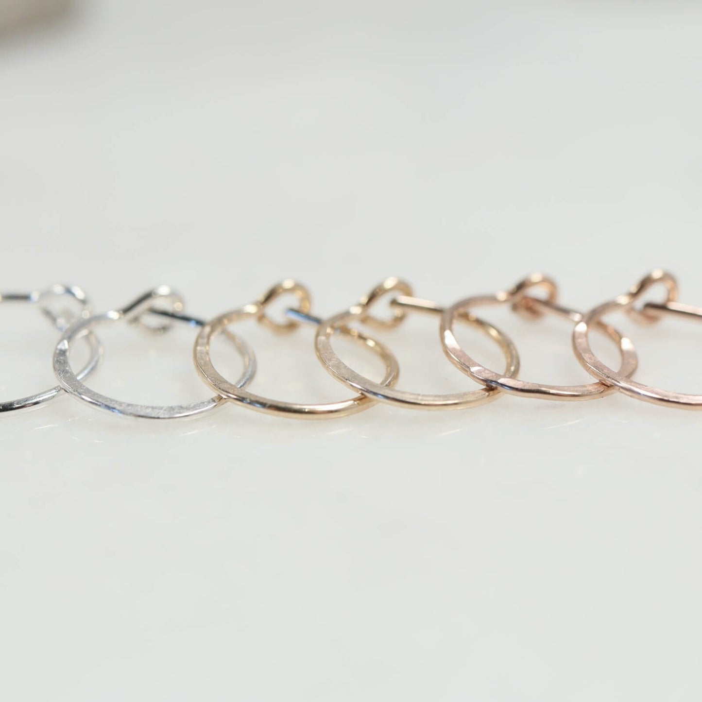 Hoop Earring Hammered colors