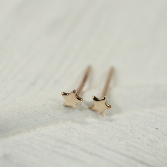 Post Earring Tiny Star 2mm Choose Your Metal