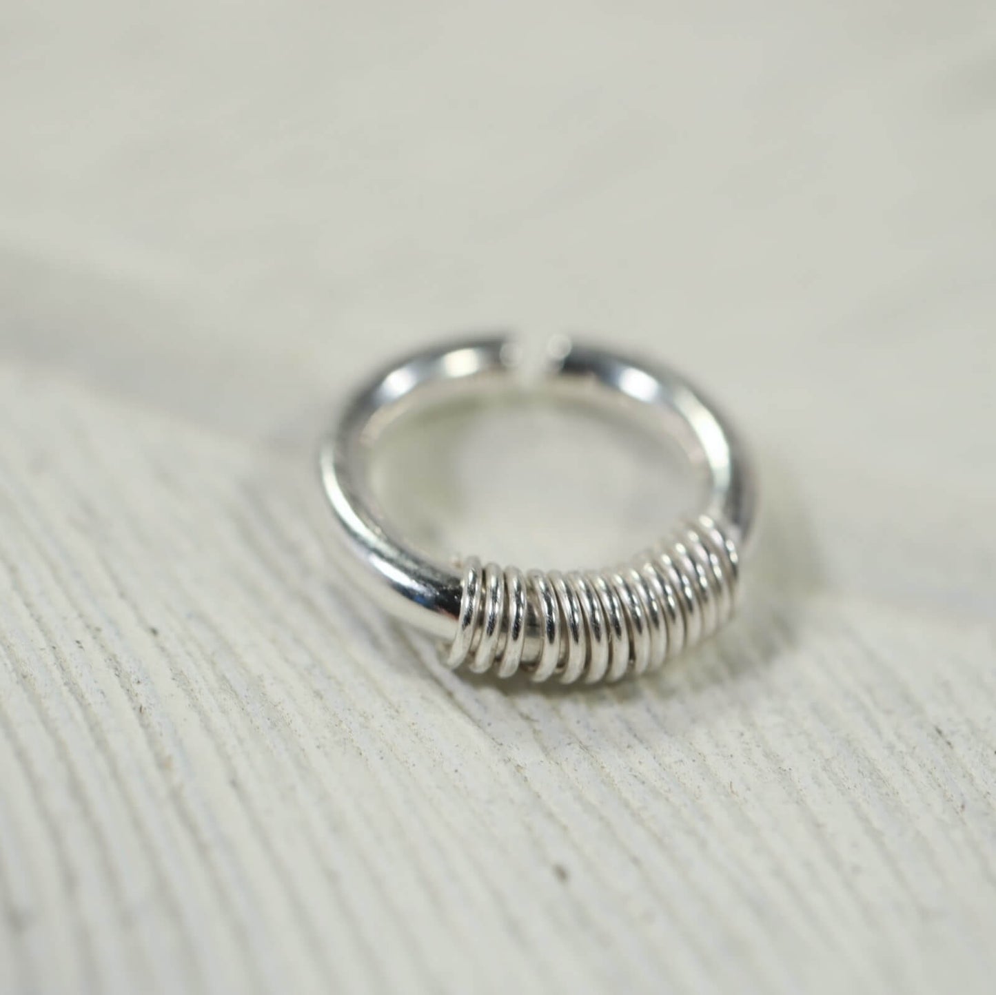 Wrapped Septum Ring 16 Gauge Choose Your Metal & Diameter