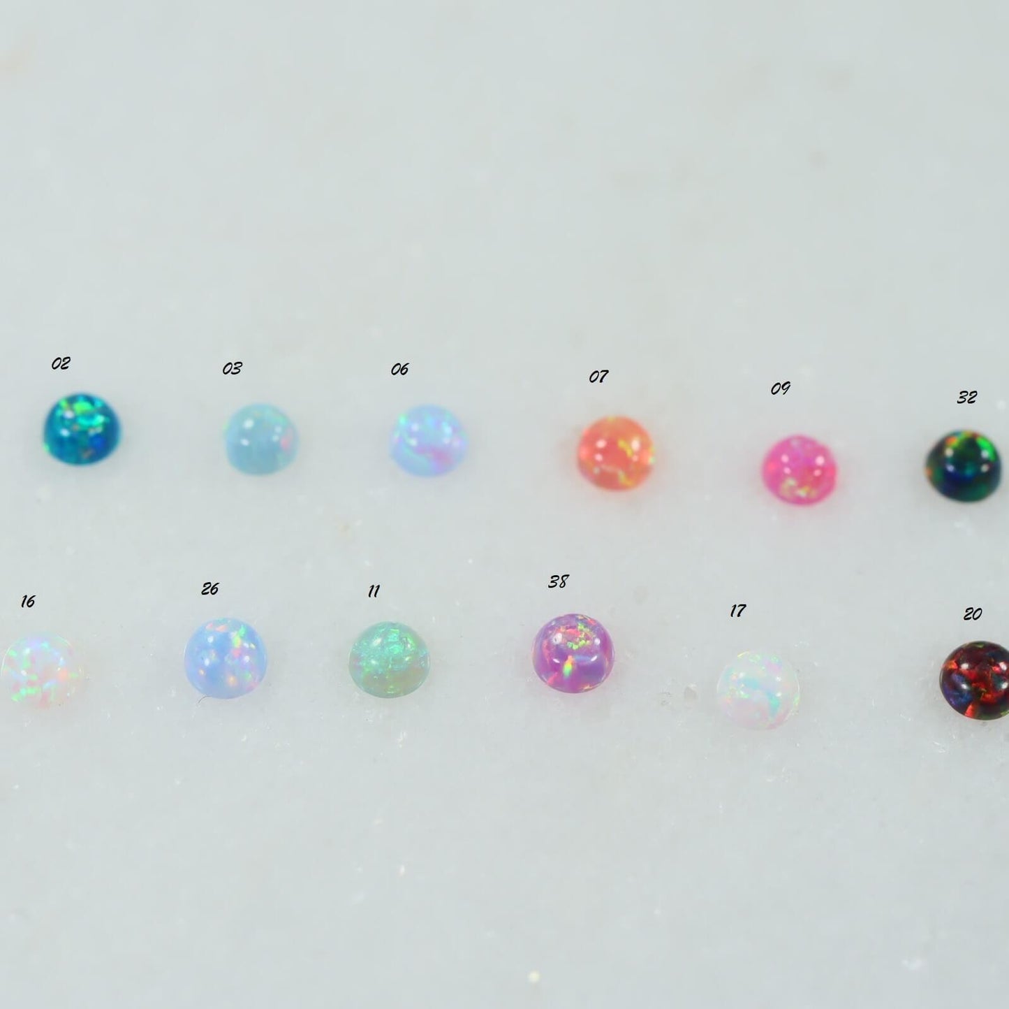 Nose Stud 3mm Fire Opal Choose Your Style and Metal
