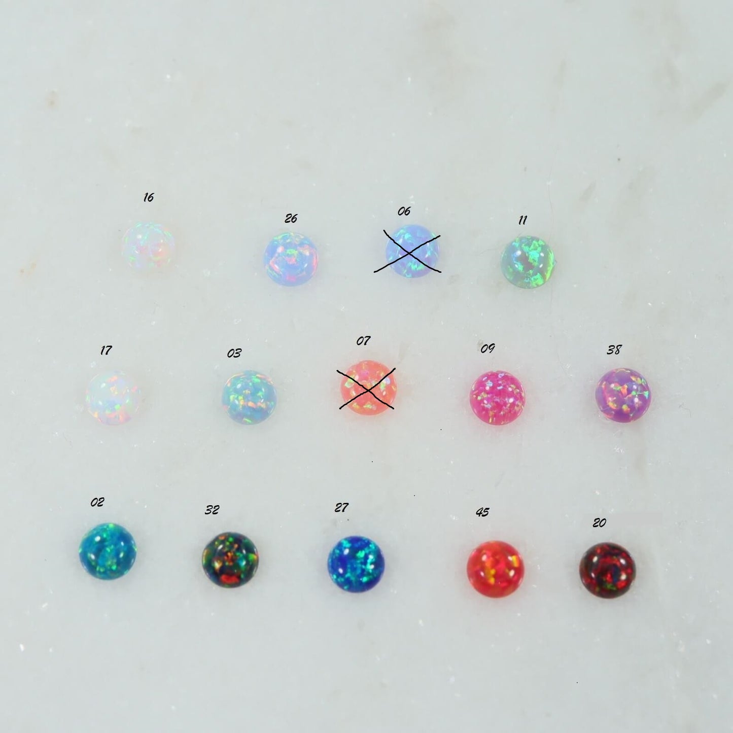 Nose Stud 4mm Fire Opal Choose Your Style and Metal