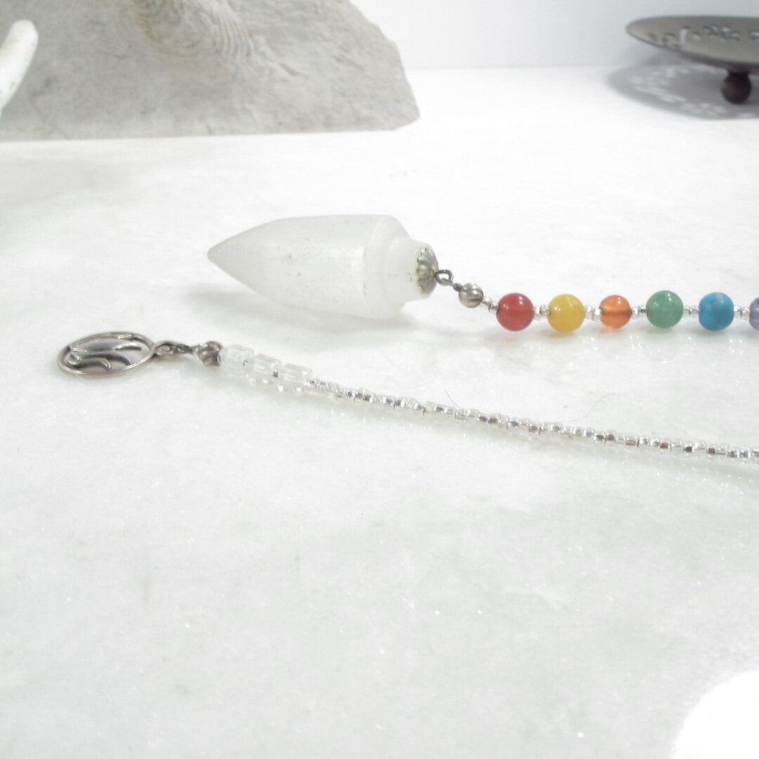 Pendulum Chakra Selenite Lotus