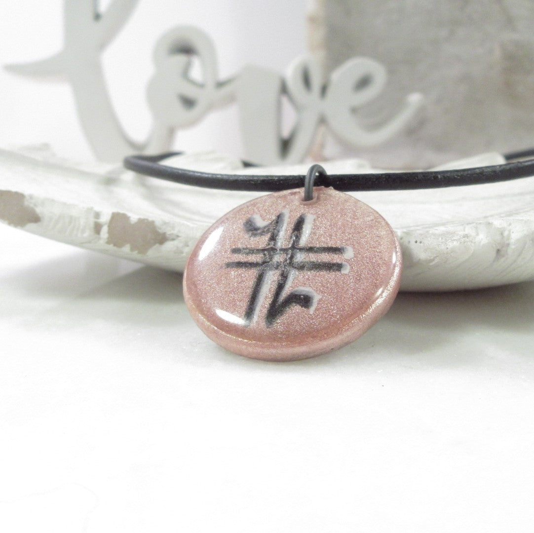 Spiritual Symbols Necklace Painted Choose Your Symbol