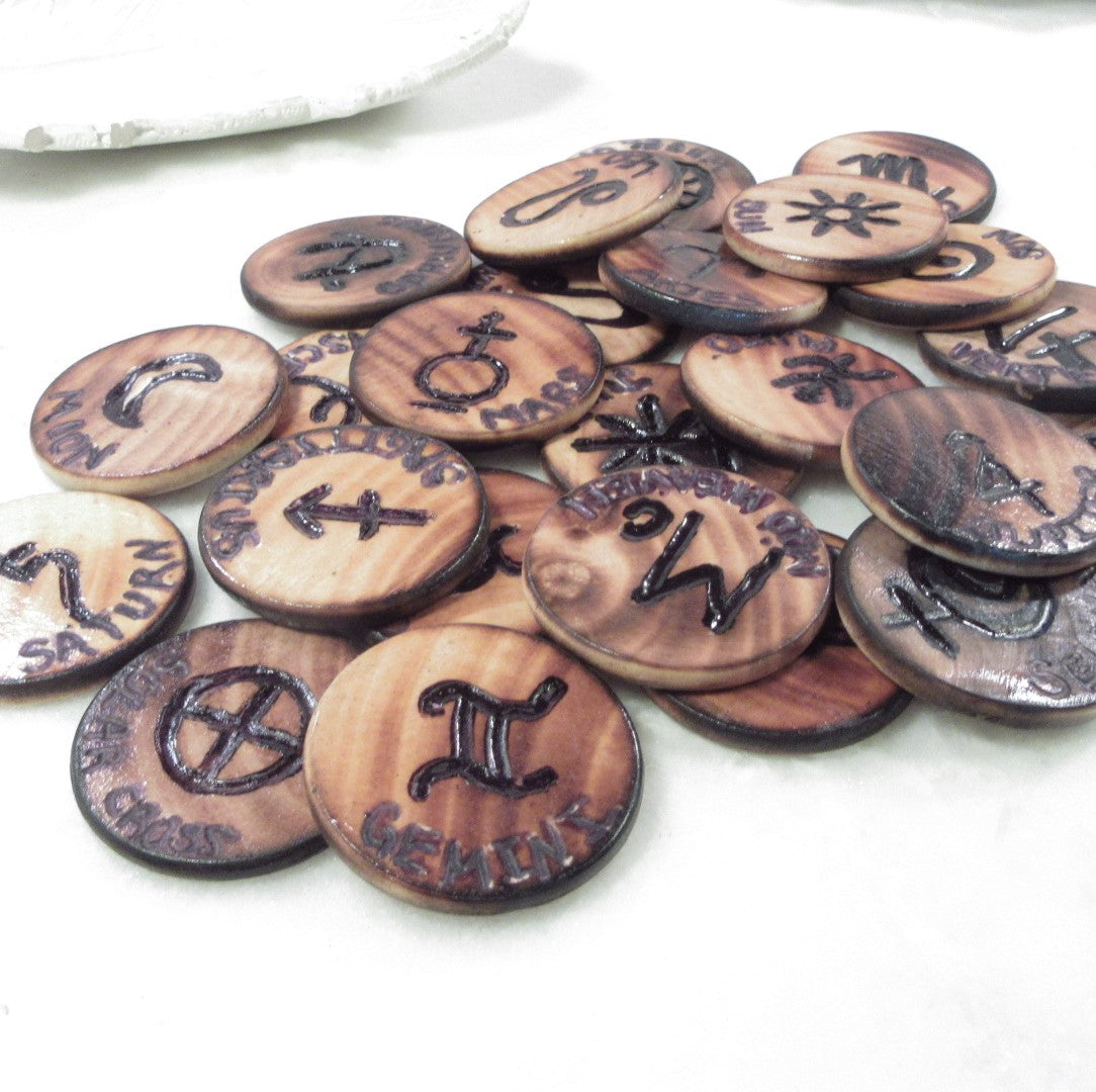 Complete Astrology Rune Set - Rounds Only
