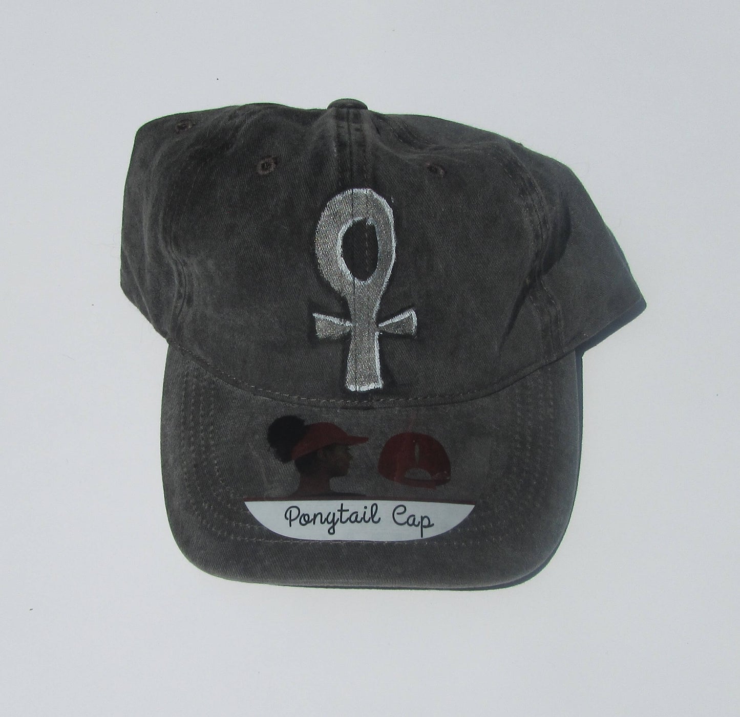 Symbols Baseball Hat Washed Ponytail