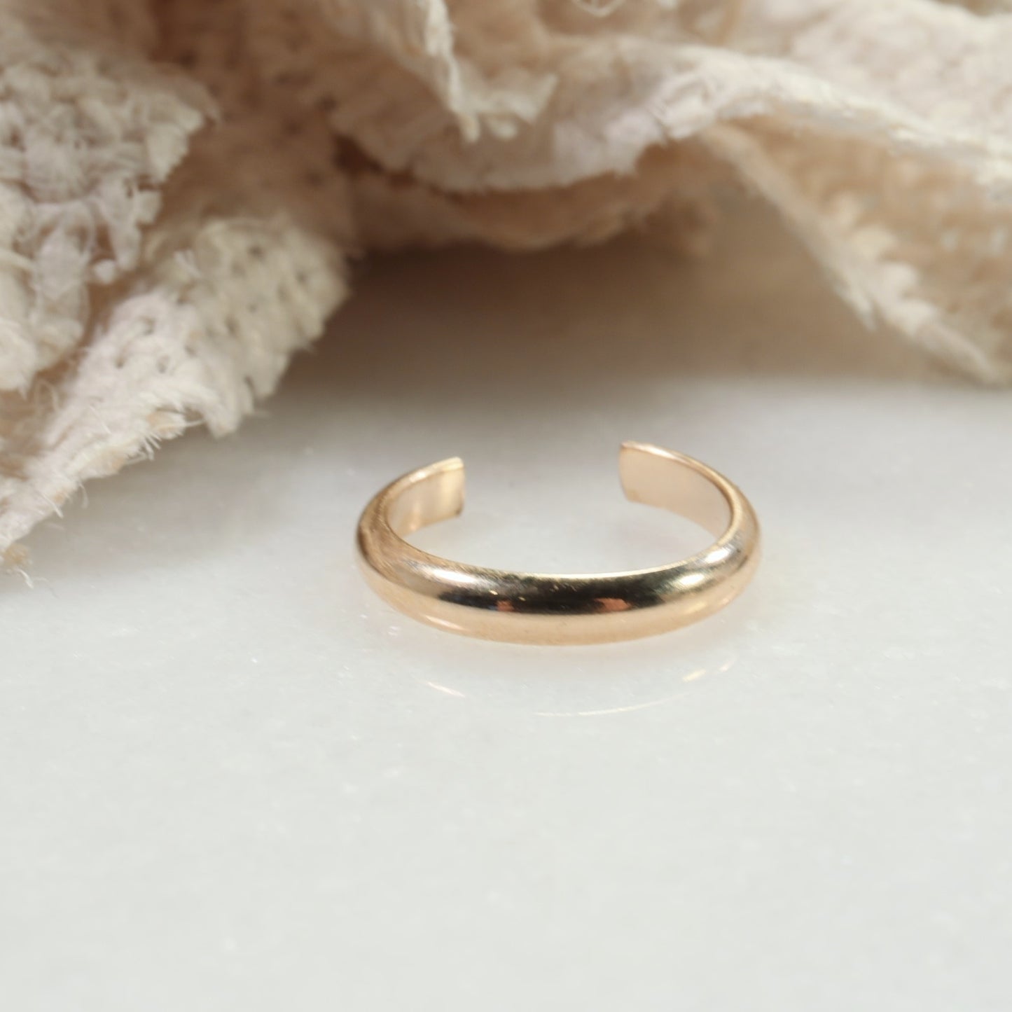 Ear Cuff Half Round - No Pierce, Choose Your Size, Choose Your Metal, Men & Women