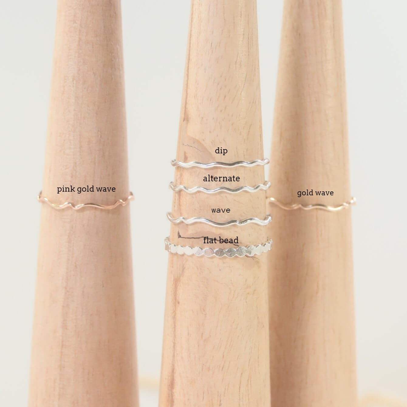 Nugget Stacking Rings Astrology - Mixed Metals Choose Your Band & Sign