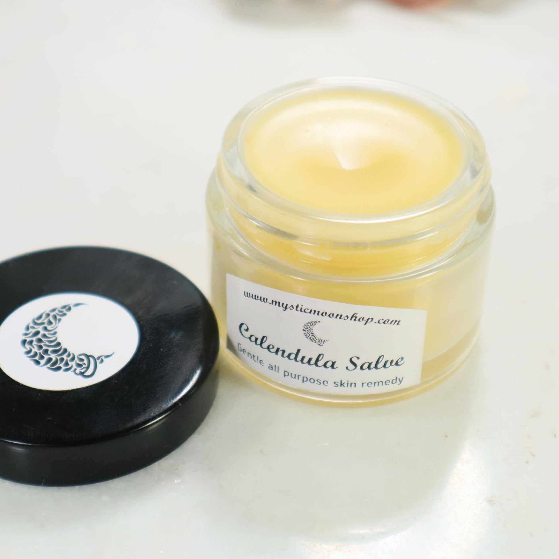 Open Jar Calendula Salve Mystic Moon Shop