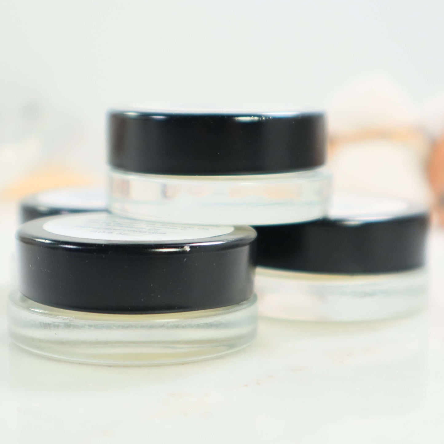 side view lip balm jars