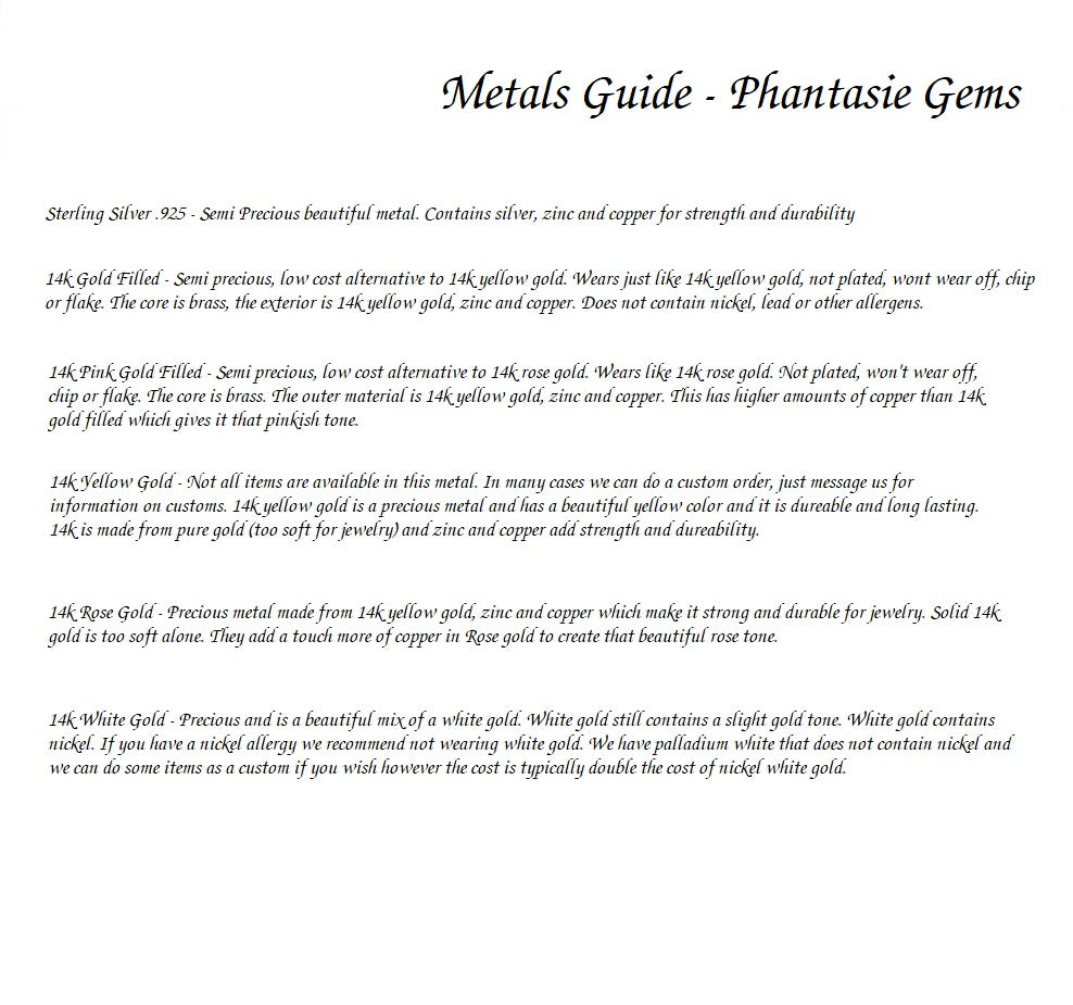 metals information crystal point