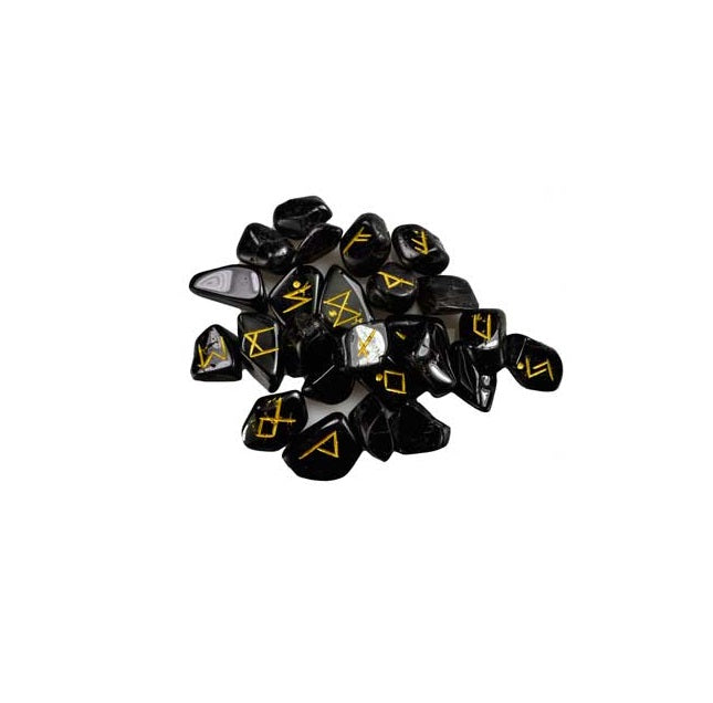 black tourmaline rune set