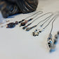 boho bookmarks on a white background with a blurred edge 
