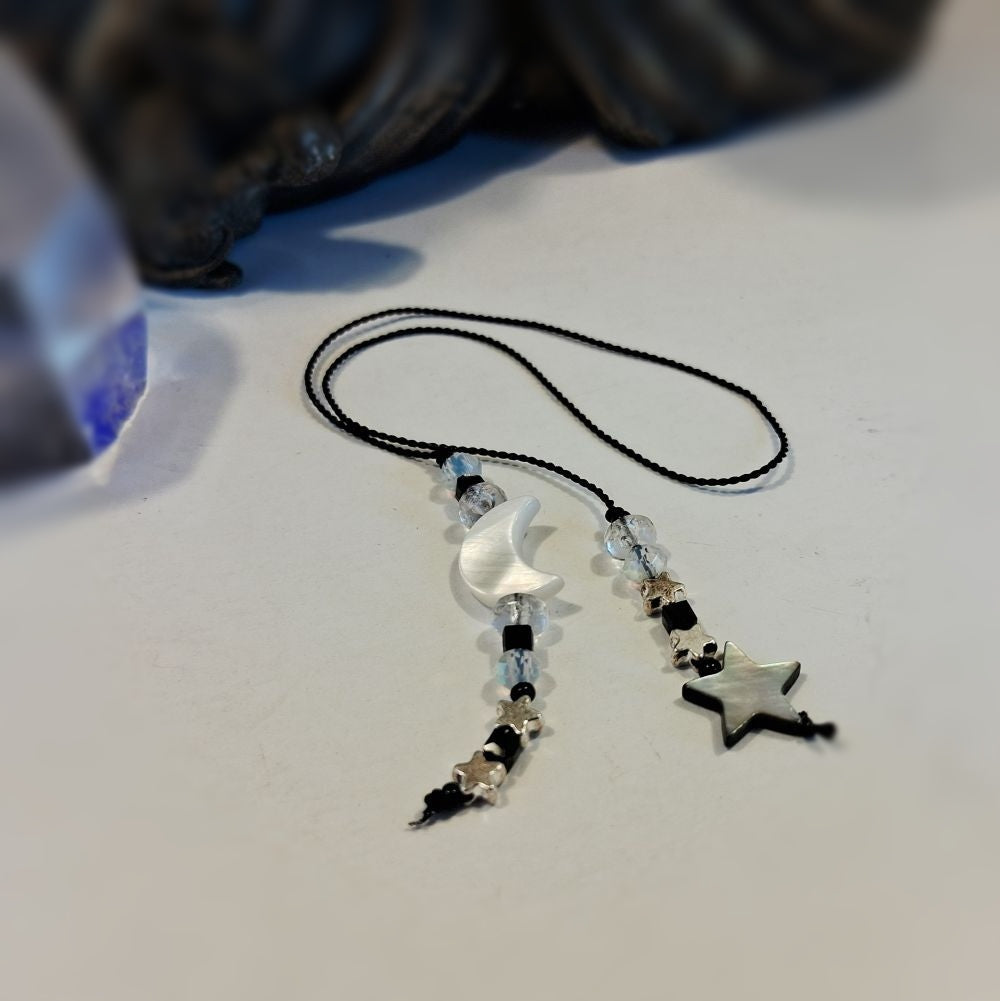 Black and white custom bookmark on a white background