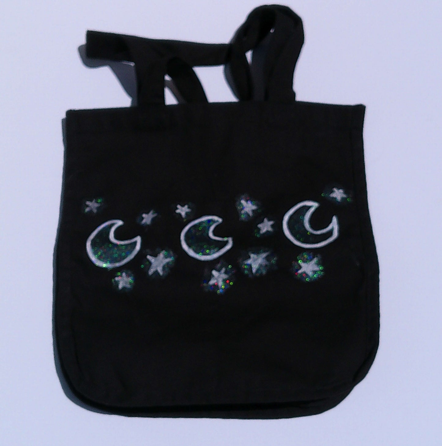 Symbols Canvas Tote Bags with Pockets Moon & Stars