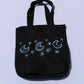 Symbols Canvas Tote Bags with Pockets Moon & Stars