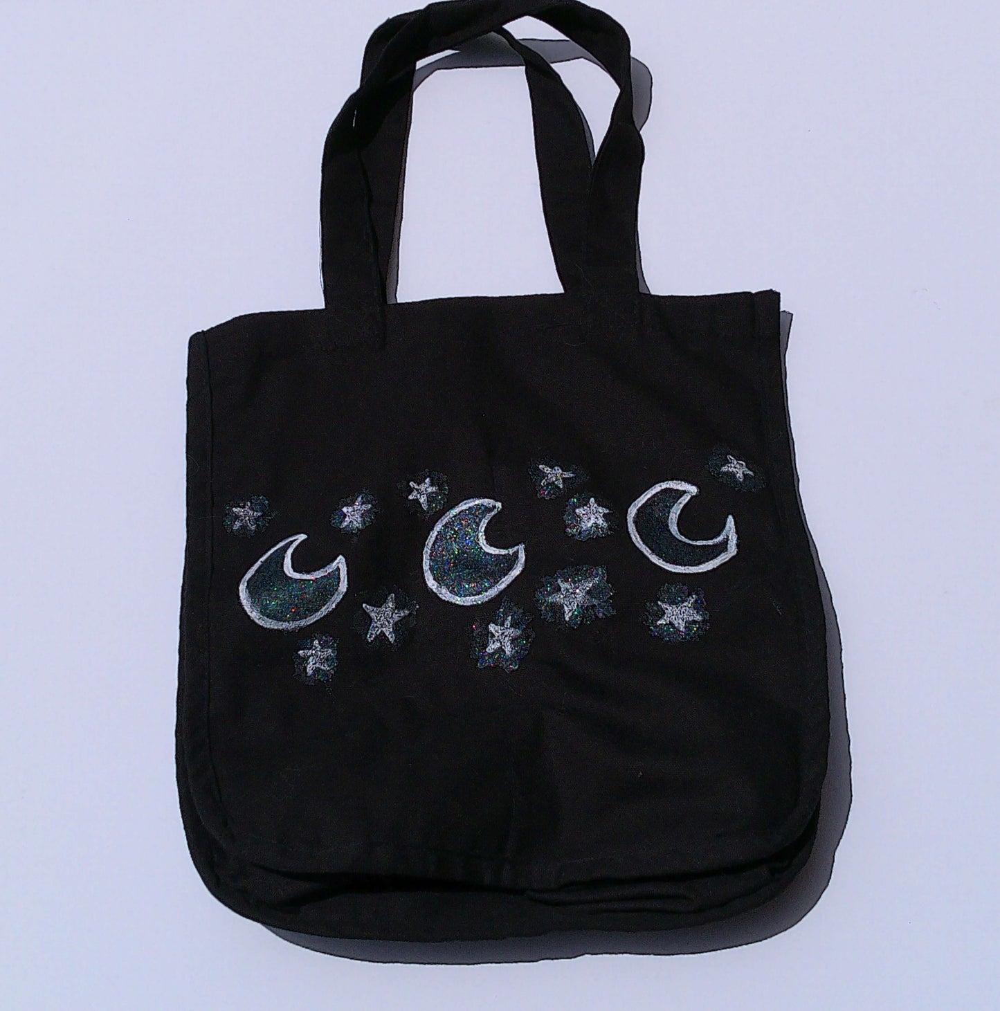 Symbols Canvas Tote Bags with Pockets Moon & Stars