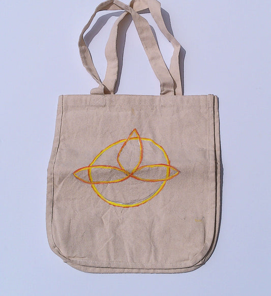 Symbols Canvas Tote Bags with Pockets