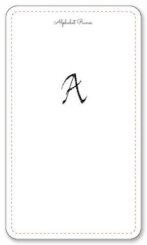 Alphabet Divination Cards