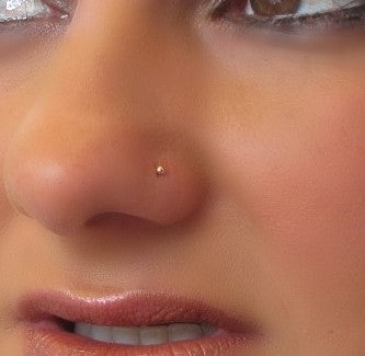 Nose Stud Ball 1mm Choose Your Style and Metal