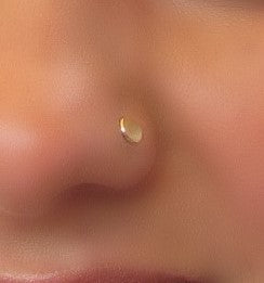 Nose Stud Dot 4mm Choose Your Style and Metal