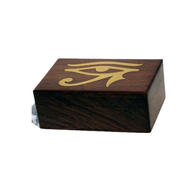 Eye of Horus Brass Inlaid Box 4x6