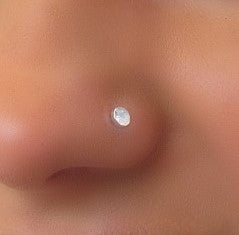 Nose Stud 3mm Gemstone Choose Your Style and Metal