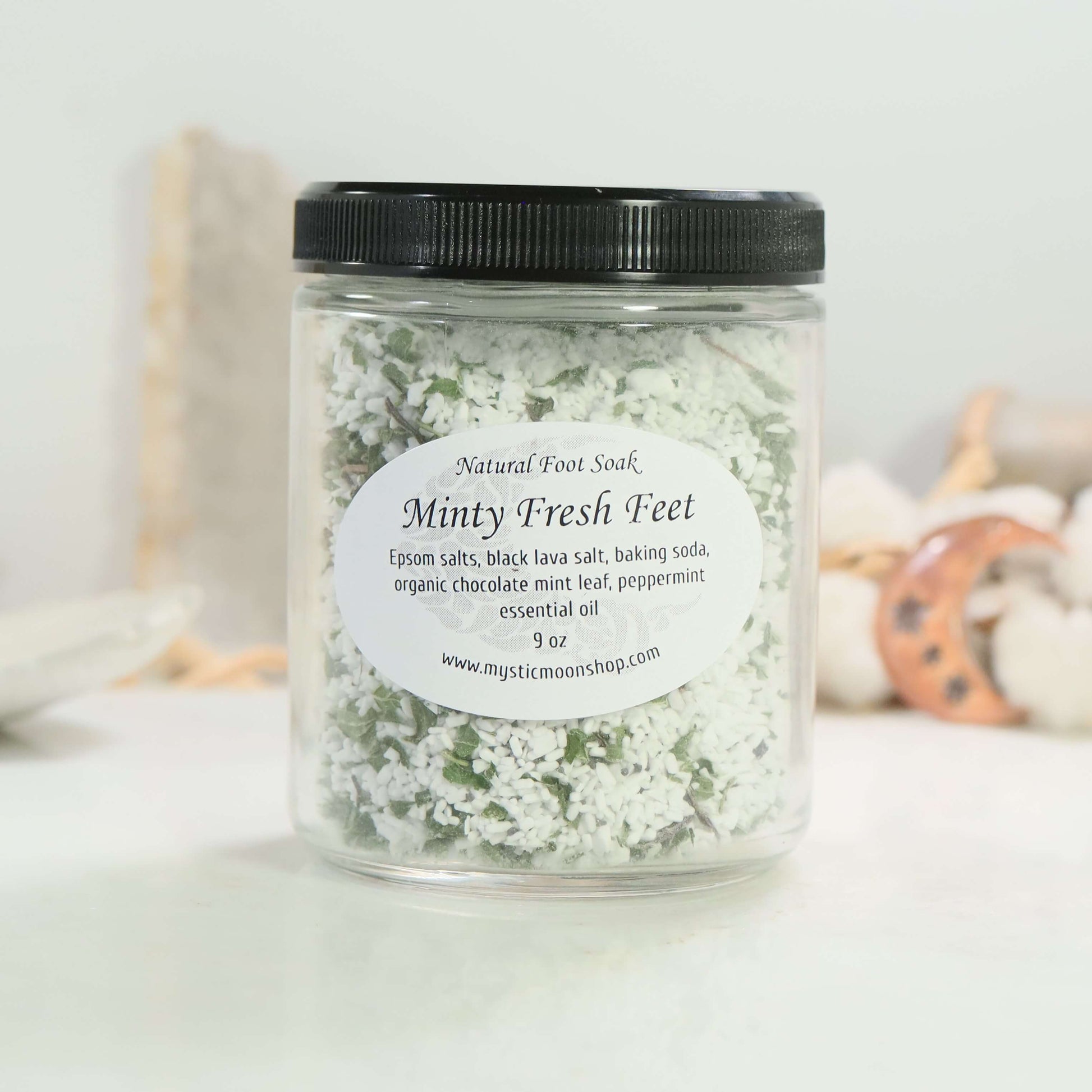minty fresh feet soak front jar