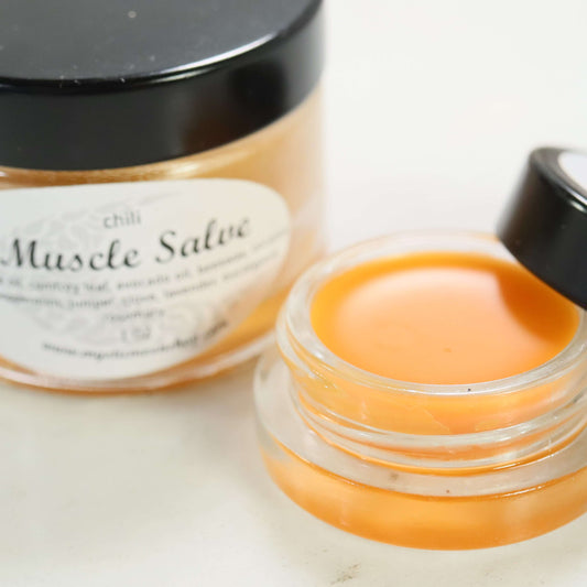 Open jar Chili Muscle Salve Mystic Moon Shop