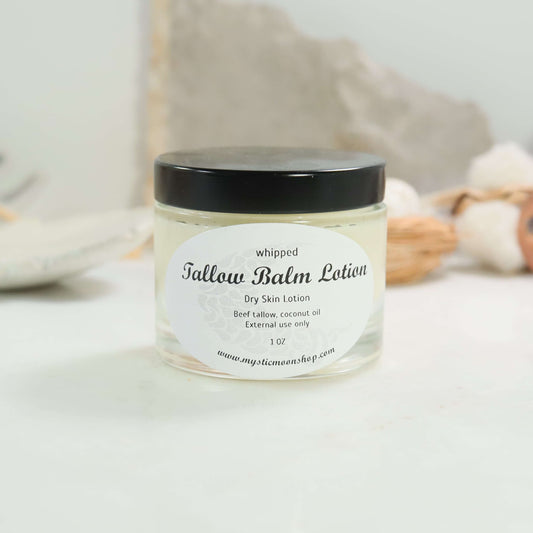 whipped tallow balm jar