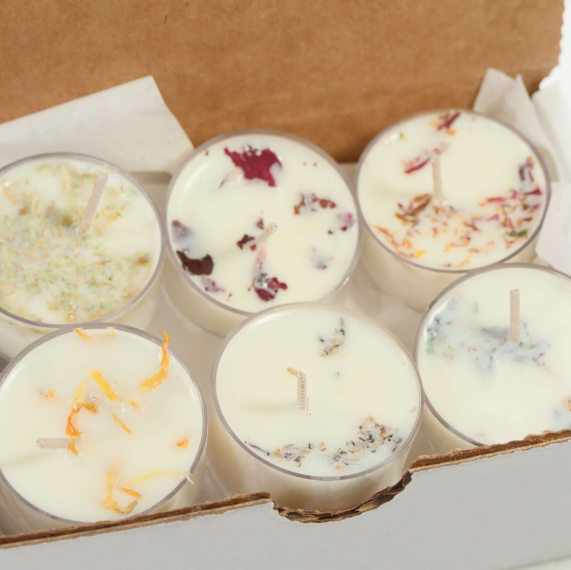 tea lights in a box 