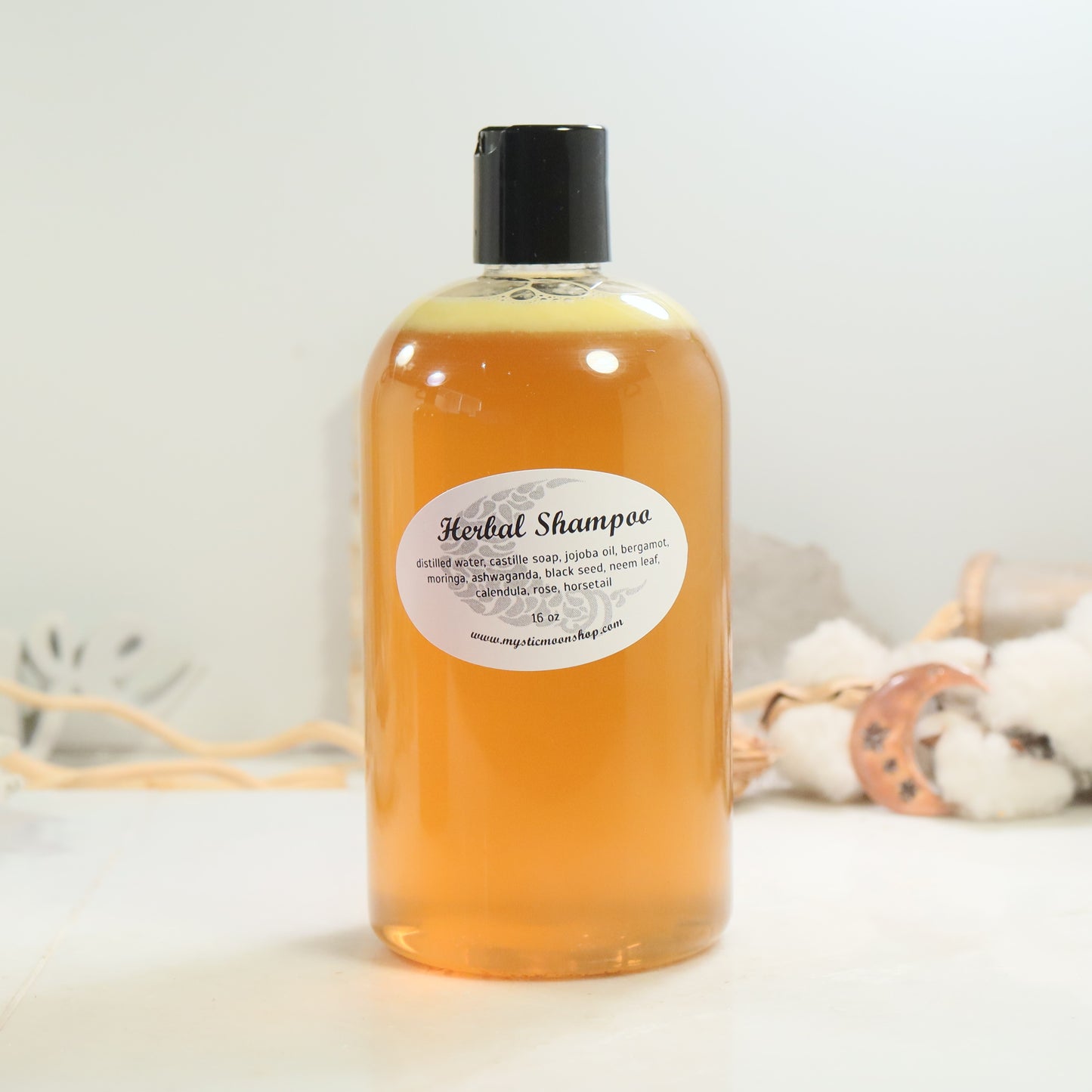Bottle of Herbal Infused Shampoo