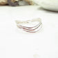 silver bent rings