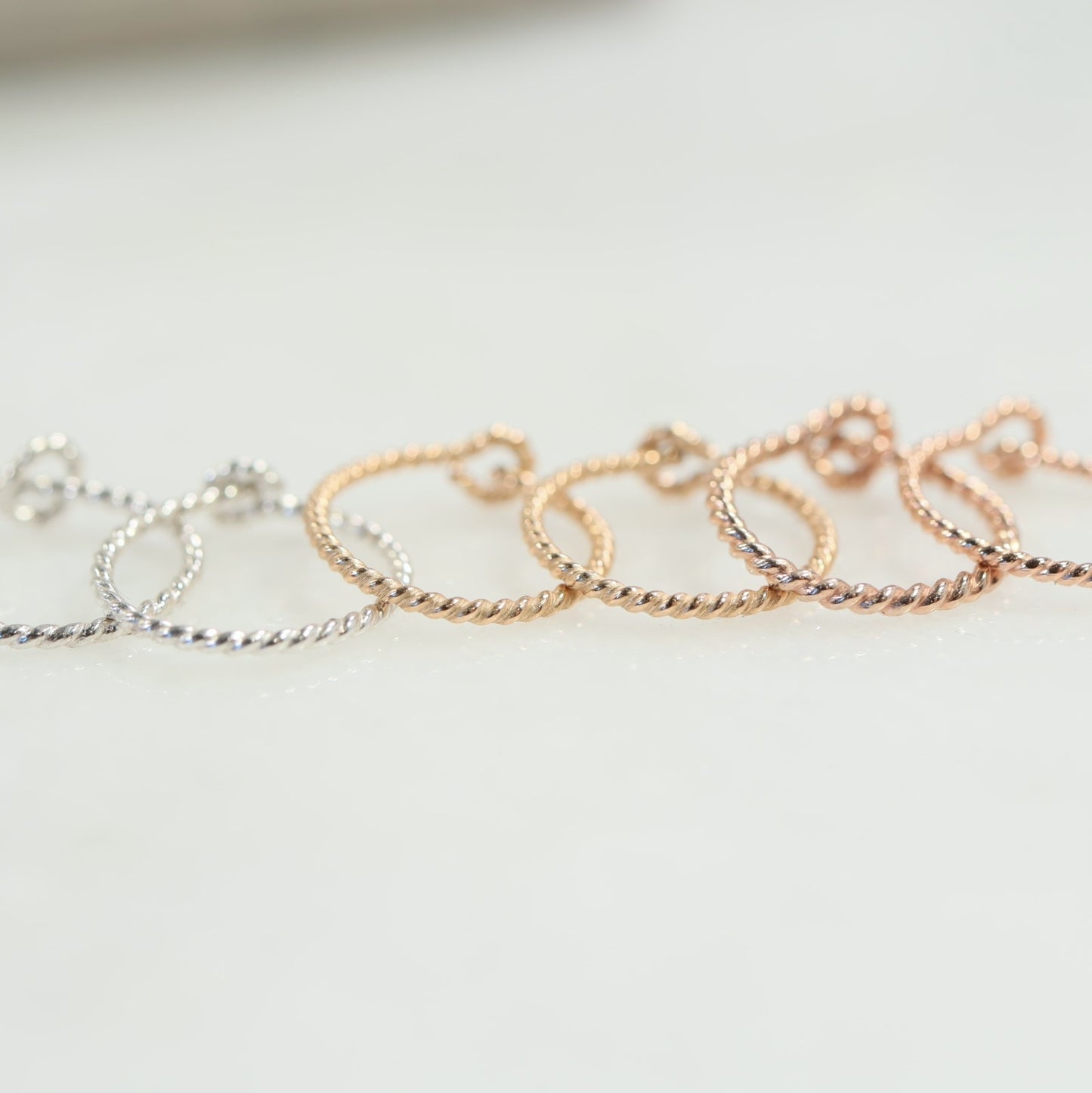dot twist hoop earrings colors