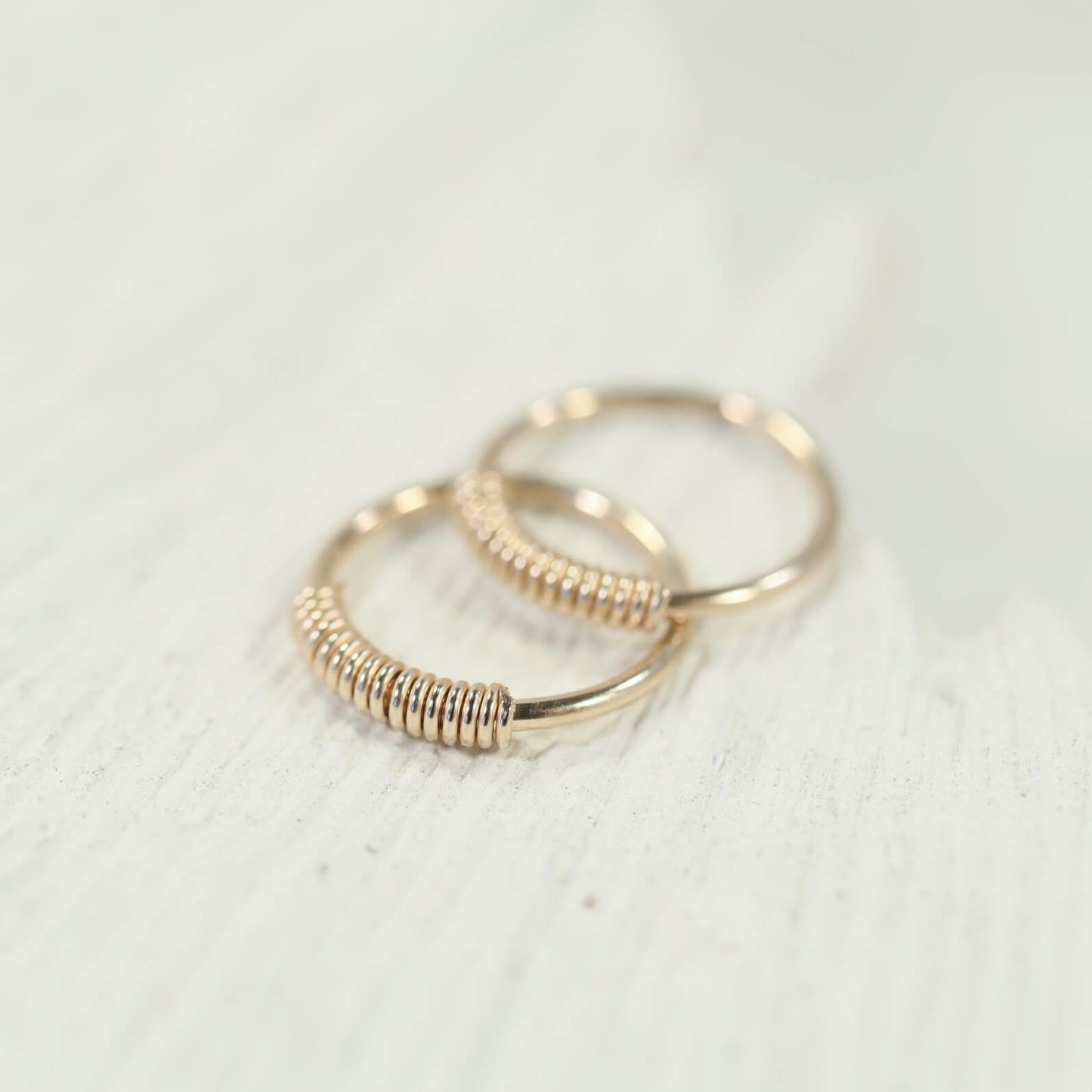 gold Hoop Earring Wrapped Endless