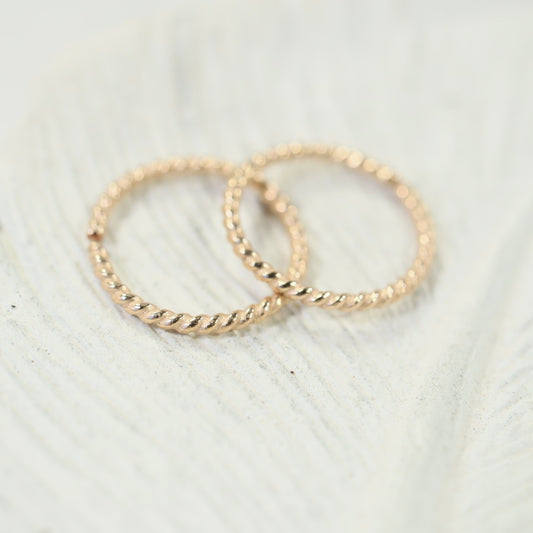 dot twist hoop earrings