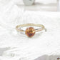 amber gemstone ring 5mm