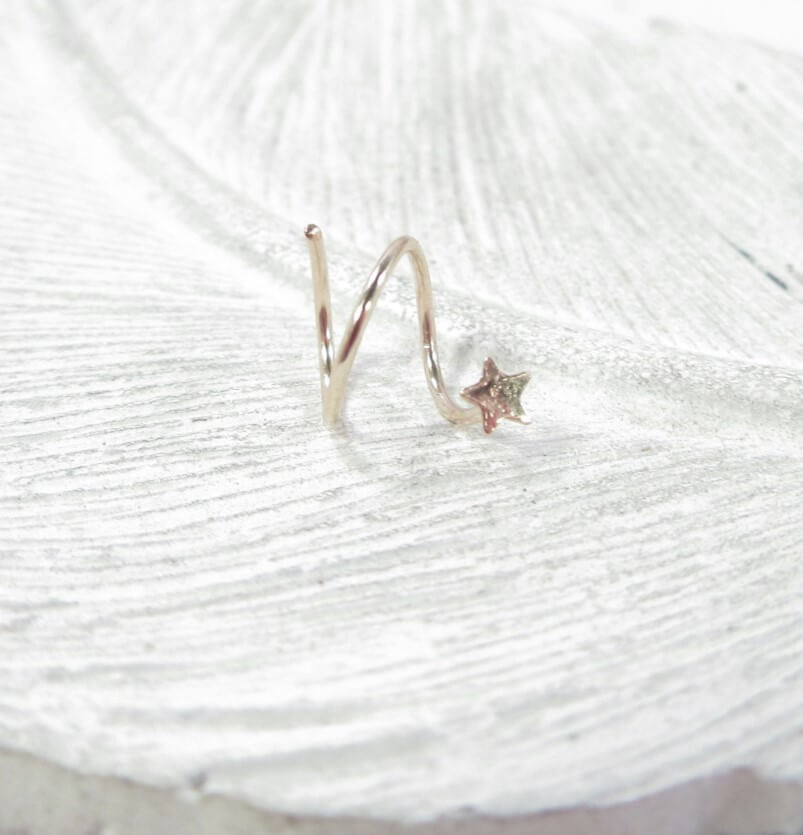 tiny tragus earring star