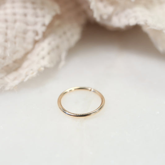 gold thin nose ring