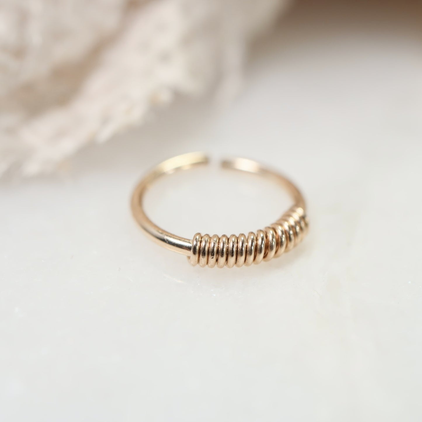 gold wrapped nose ring
