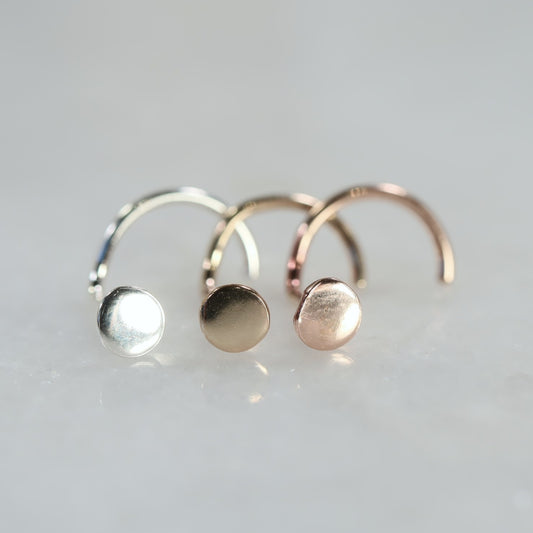 Nose Stud Dot 3mm Choose Your Style and Metal