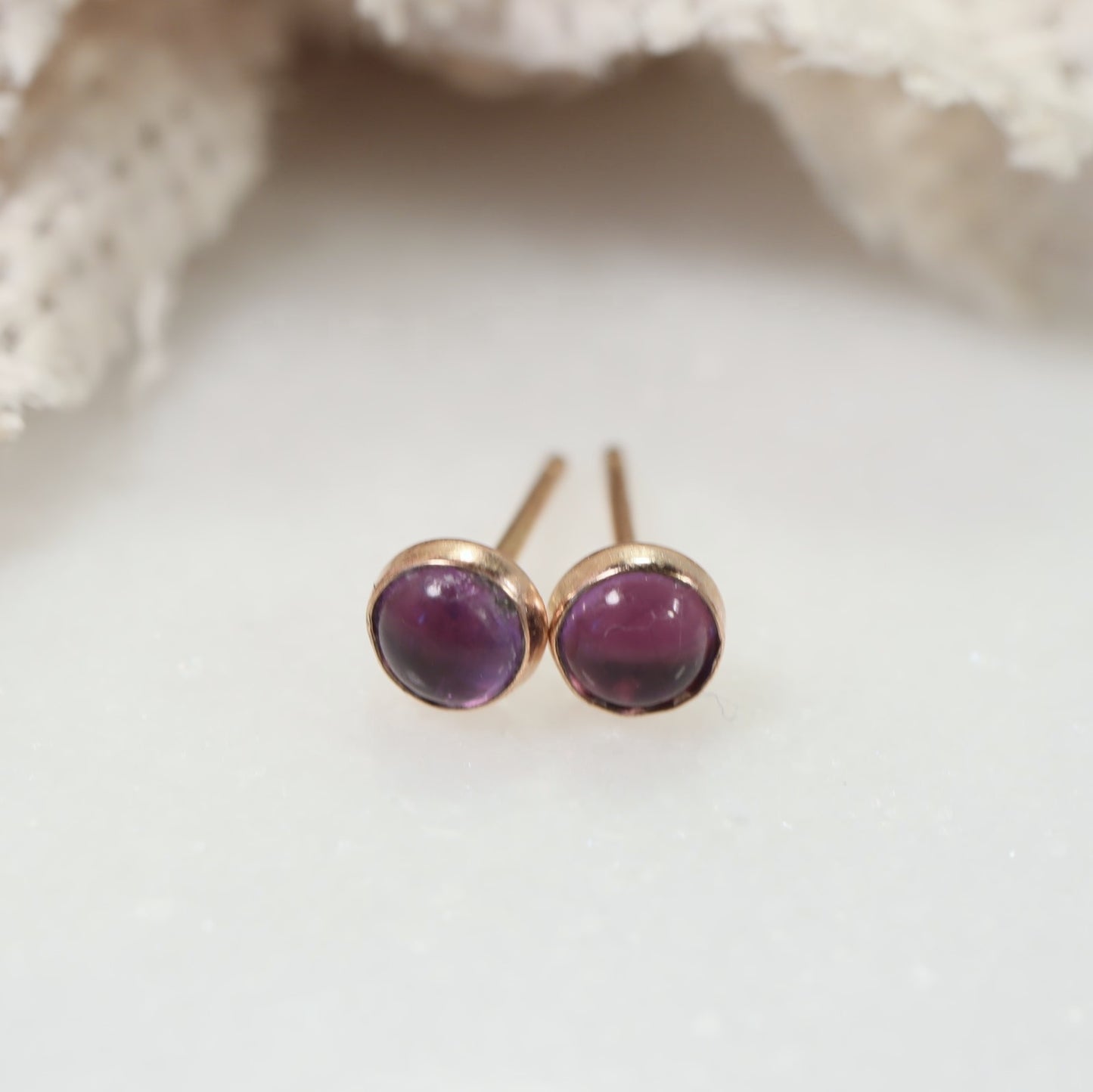 Gemstone Post Earrings - Choose Your Color & Metal