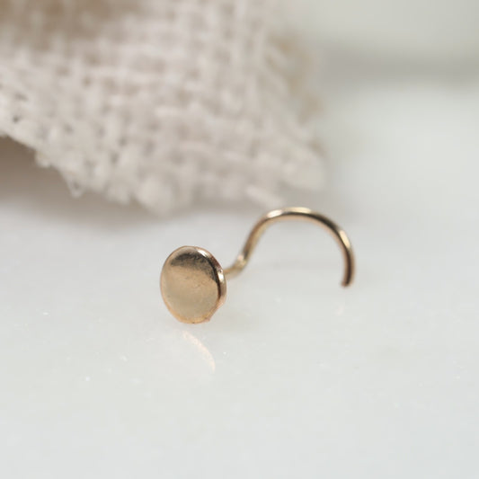 Nose Stud Dot 4mm Choose Your Style and Metal