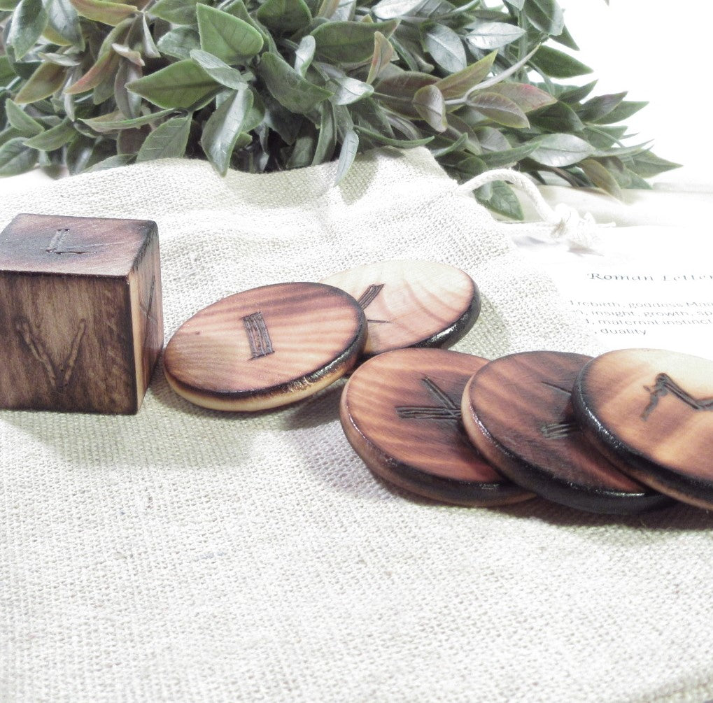 Buy Roman Letters Rune Set - Choose Rounds or Dice Online | Mystic Moon ...