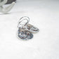 Dangle Earrings Thick Gauge Moon & Star Mixed Metals