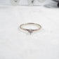 Ring White Topaz Gemstone 1.5mm Wide Choose Your Metal, Size and Texture